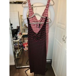 2 Express Strech Midi Dresses 1 NWT